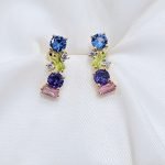 Brincos Rose primavera