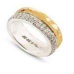 Anel prata e ouro ZEIK