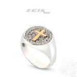 Anel Ouro e Prata Zeik